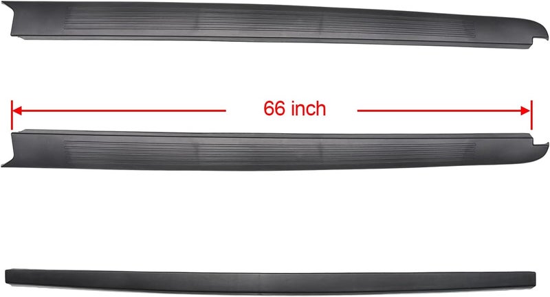 LOSTAR Style Side 5.5' Left & Right Bed Rail & Tailgate Cap Molding Kit Fit for 2004-2005 Ford F150 - Image 2